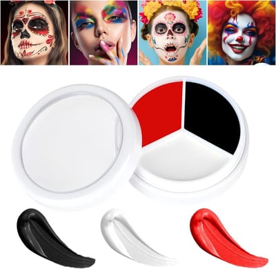 Halloween Makeup Set voor Kinderen - SFX Make-up voor Zombies, Vampiers en Carnaval - Skull Face Verf en Body Paint