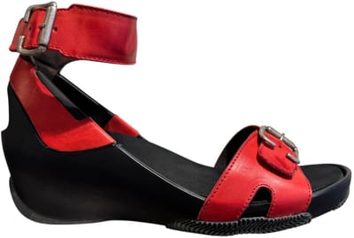Wolky - Dames sandalen - Eraza - Artikel 0377731.500 - Kleur rood - Maat 39