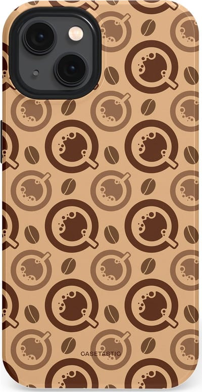 Casetastic Hoesje Geschikt voor Apple iPhone 13 Magsafe - Stijlvolle Beschermende Duo-layer Case - Cappuccino Ontwerp