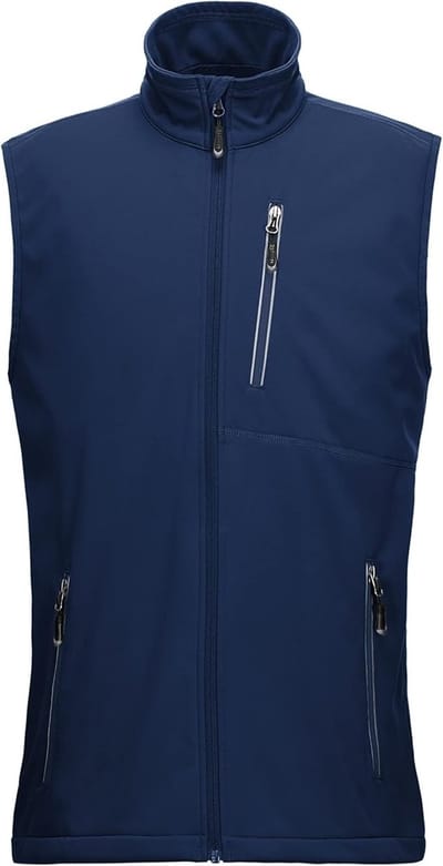 Lichtgewicht softshell vest voor heren - waterdicht en winddicht