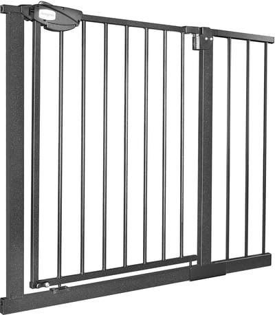 ACXIN Deurbeschermingsrooster - Traphek Voor Kinderen - Auto-Close - Metaal - 95-105 Cm - Zwart