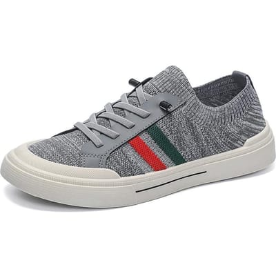 Slip-on Mode Tennissneakers Comfort Gym Workout Trainers Heren Wandelschoenen Lichtgewicht Ademend Casual Mesh Hardloopschoenen 39 grijze kleur