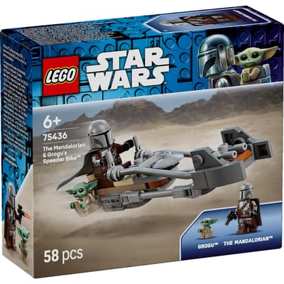 LEGO Star Wars - De Mandalorian en Grogu's Speederbike Bouwpakket voor Kinderen - 75436