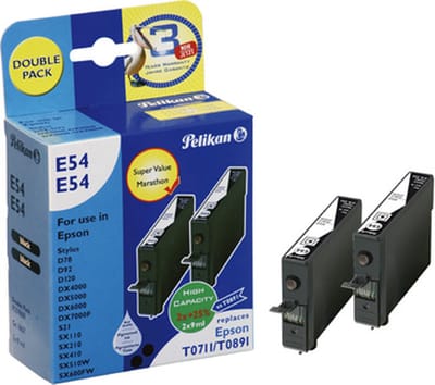 Pelikan T071140 - Inktcartridge / Zwart / 2pack
