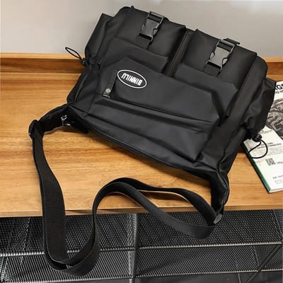 Tas Crossbody Tas voor Dames Multi Pocket Heren Draagbare Heren Postman Tas Kleine Schoudertas brown