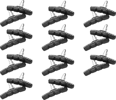 Remblokjes Fiets Set 11 Paar (22 Stuks) - 70mm Universele V Remblokjes - Geschikt voor Mountainbike, Stadsfiets, Vouwfiets en Tourfiets - Rubberen Remblokjes