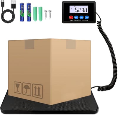 Dailygoods - Digitale Weegschaal 200 kg met LCD-Display en Prijsrekenfunctie