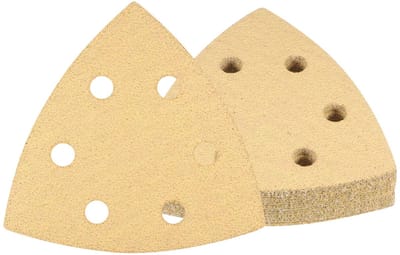 Dailygoods - Schuurpapier - 16 stuks - Voor details en muis schuurmachine - Korrelgrootte 60 - Perfect voor polijsten - Geschikt voor houten meubels -...