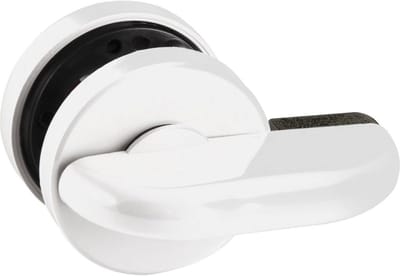 Wastafel Toilet Slot met Noodontgrendeling en Vierkante Stift 8 mm - Kunststof Wit