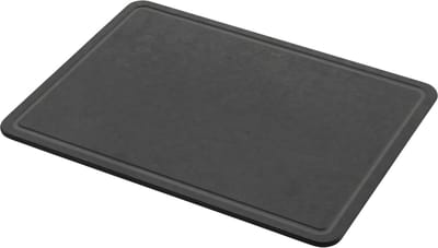 Combekk Snijplank met sapgeul Large - 100% Gerecycled - Microplasticvrij - Antibacterieel - Vaatwasserbestendig - 28x38 cm - zwart
