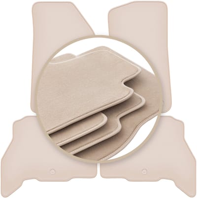 Premium beige vloermatten voor: Jeep Wrangler JL_4xe 5-deurs 2021-2023