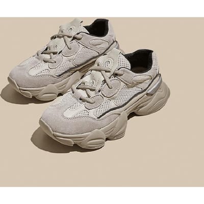 Echt Leer Daddy Schoenen Dames Lente Nieuwe Dikke Zool Verhoogd Kleine Taille Casual Sport Forrest Gump Schoenen Trend 40 gray