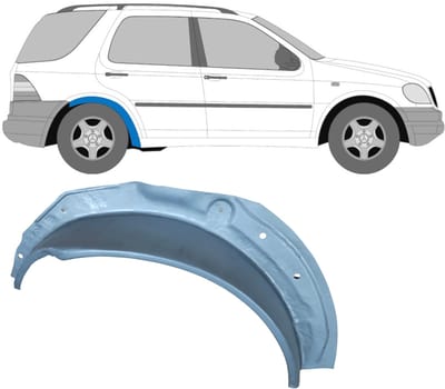 Reparatiepaneel achterste wielkast voor Mercedes M-Class ML W163 1998-2005