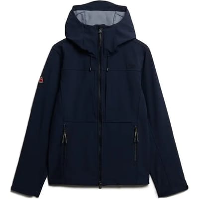 Superdry Jas Hooded Softshell Trekker Jkt M5012327a 98t Eclipse Navy Mannen Maat - S