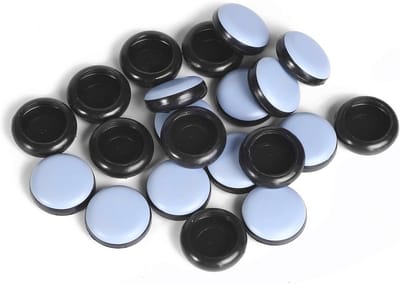 Stoelglijders voor tapijt - Meubelschuifregelaars 1-1/8 inch, 24 stuks