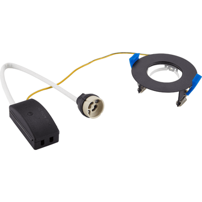 HOFTRONIC Bari LED Inbouwspot - Diameter 85mm - GU10 Fitting - inbouwarmatuur - Rond - IP65 voor badkamer, binnen en buiten - Zwart