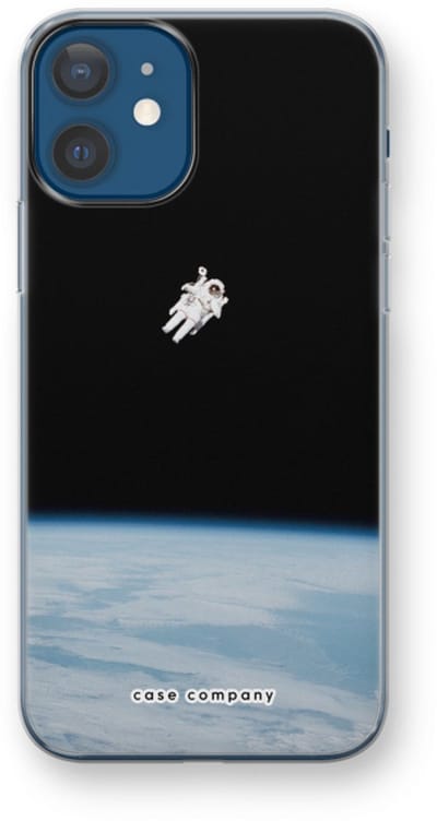 Case Company® - Hoesje geschikt voor iPhone 12 hoesje - Alone in Space - Soft Cover Telefoonhoesje - Bescherming aan alle Kanten en Schermrand
