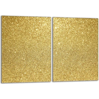 TMK ArtDeko - Glazen Beschermplaat - 40x52 cm - Goud