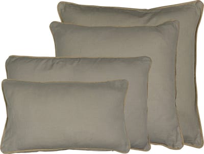 kussen beige met jute bies 45x45cm*