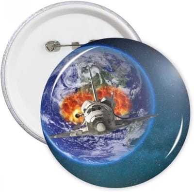 Ronde Pinnen Badge - Kleding Decoratie - Persoonlijke Stijl - Kras- en UV-bestendig - 5 stuks M - Multicolor