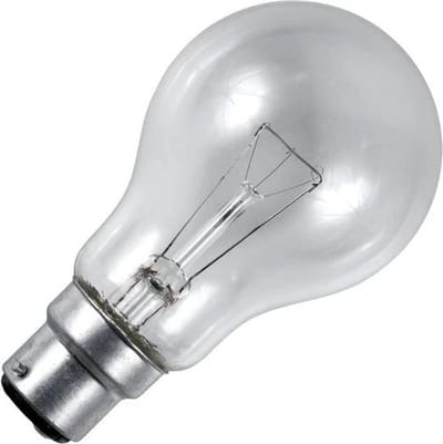 Schiefer Ba22d Gloeilamp | 60W 2700K 550lm 235V | Dimbaar