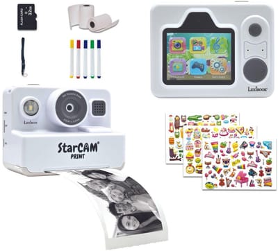 Starcam® afdruk Classic, camerapakket met instantprinter, SD-kaart en fotopersonalisatieset