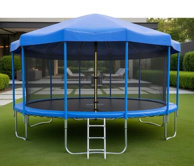 Trampoline Luifel 10ft – UV-Bestendig Buitenzonnescherm & Weerbescherming voor Trampolines – Regen-, Zand- en Stofdichte Bescherming – Eenvoudig te Installeren – Familieplezier en Veilig Buitenspelen medahomestore
