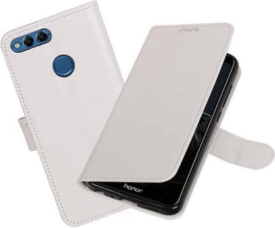 Wit Portemonnee Wallet Case Hoesje voor Huawei P Smart