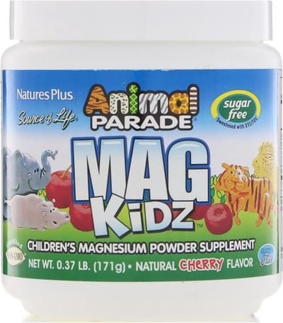 Animal Parade - Mag Kidz - Children's Magnesium - Natural Cherry Flavor (171 grams) - Nature's Plus