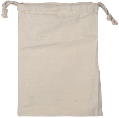 Dailygoods- Waszak Groot - Katoenen Tas - Multifunctioneel - Ademend - Trekkoord - Milieuvriendelijk Katoen - Ruimtebesparend - Opslagzak