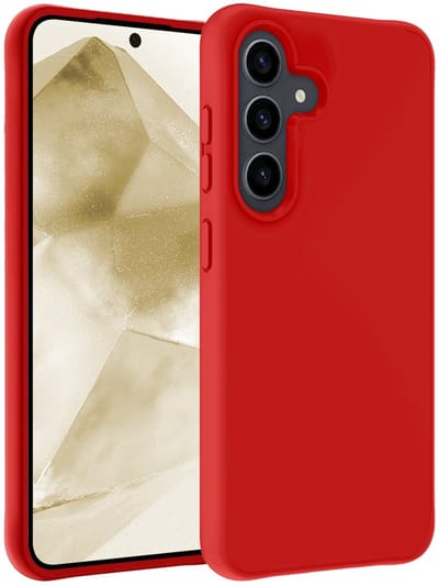 Hoesje - Geschikt voor Samsung Galaxy A56 - Sterk & Shockproof - Hoes Cover - Siliconen Case - Telefoonhoesjes - Rood