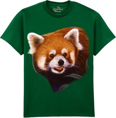 Rode Panda Hiding Out - Red Panda The Coloured House T-shirt S
