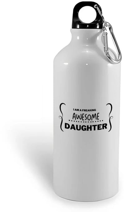 Hacebo® - I am a freaking awesome daughter waterfles - Dochter - beste dochter - liefste dochter - verjaardag - cadeau - kado - bedankje - geschenk - water fles - 400ML