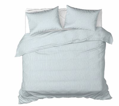 Moodit Dekbedovertrek Misty Stone Blue - Tweepersoons - 200 x 220 cm - Katoen Flanel
