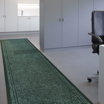 JYG Tapijtloper Club Groen 66 x 550 cm - Keukenloper - Anti Slip - snijdbaar