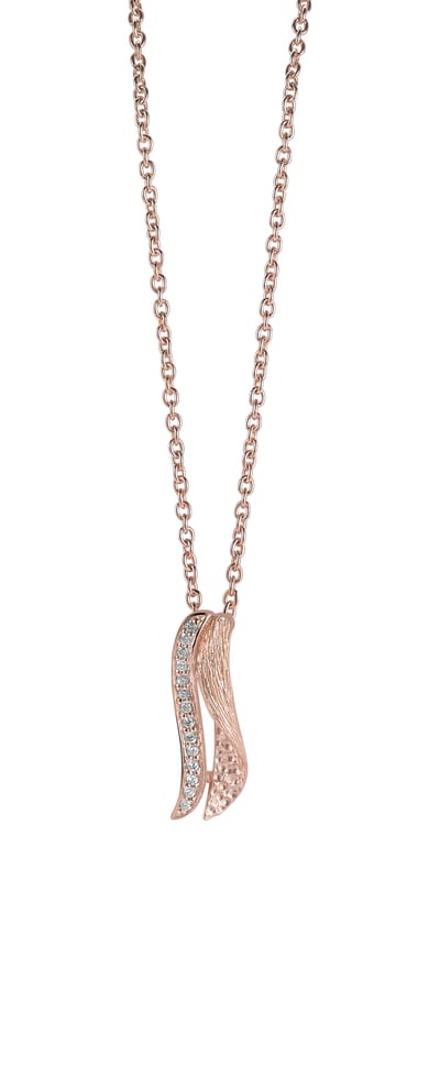 Orphelia Dames 925 Sterling Zilveren Ketting met Hanger - Roze ZH-6030/1