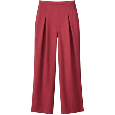 Dames Hoog-waist Wijde Pantalon van Krep