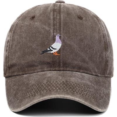 Baseballpet Geschikt Voor Alle Seizoenen, Duiven Borduurpatroon, Dagelijkse Casual Mode Voor Mannen En Vrouwen, Zonbescherming Buiten gray