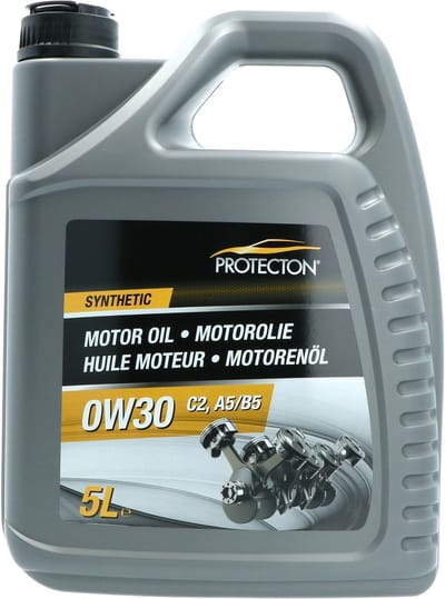 Protecton Motorolie - Vol synthetisch 0W-30 C2 - LongLife - Voor motoren met DPF- en/of TWC-technologie - Brandstof besparend - 5 Liter