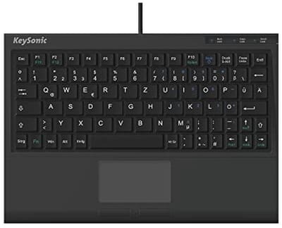 Mini Toetsenbord met Touchpad en USB-Kabel 2m - Compact en Ergonomisch