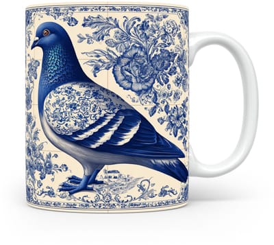 Mok Duif Beker voor koffie of tas voor thee, cadeau voor dierenliefhebbers, moeder, vader, collega, vriend, vriendin, kantoor, opa, oma, hond, kerst, sinterklaas, verjaardag