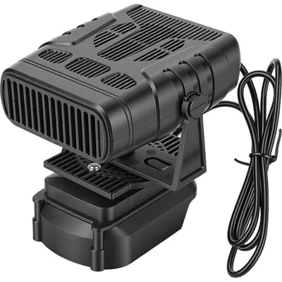 Draadloze Ruimteverwarmer Geschikt voor BL1830 BL1850 BL1840 Batterij 2 Standen Stil Kleine Kachelventilator gray