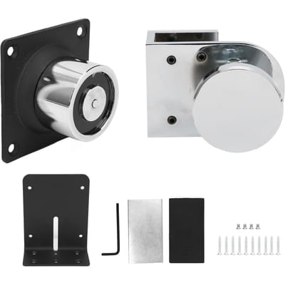 Elektromagnetische Deurstopper Houder 12V/24V 60KG Zuigkracht voor Brand Frameloze Glazen Deuren