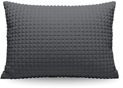 Zelesta Special Teddy Check Kussensloop Set van 2 - Antraciet 60x70cm