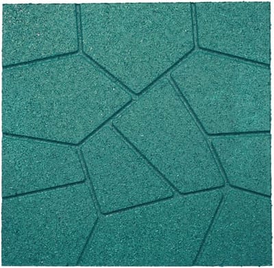 Dual-Side Tuin Rubber Bestrating 16"x16" voor Veiligheid Tegels en Paden