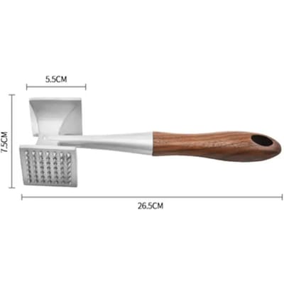 304 Roestvrijstalen Vleeshamer Dubbelzijdige Vleesvermalser Huishoudelijke Losse Vleeshamer Keukengereedschap Steak Bar Breaker Gadgets gray