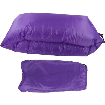Opvouwbare Luchtbank Opblaasbare Loungesofa Slaapbed voor Buiten Reizen Kamperen purple