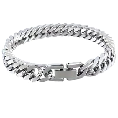 Livano Armband - Staal - Nep Zilver - Heren - WitNep Goud