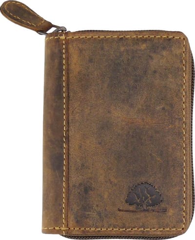 Greenburry Vintage creditcard etui RFID leer 7,5 cm - 8 Sleuven - braun