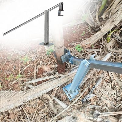 Heavy Duty Post Trekker voor 2-5 inch hek palen, draagbare cement en metalen pijptrekker, duurzaam gereedschap voor eenvoudige installatie en reparatie van hekken